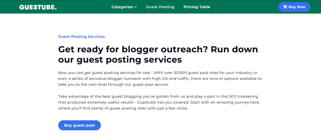 guestube guest posting services